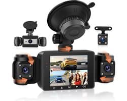 360° Dashcam - 4-camera systeem - Full HD opname - Nachtzicht - Voor Auto's