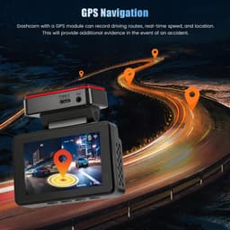 SnelShoppen - 4K Dashcam Voor en Achter Met Wifi, GPS, Dual Lens 4K + 1080P, 3 Inch IPS Mini Autocamera, Inclusief 64 GB SD-kaart, Parkeerbewaking, Na — thumbnail 5