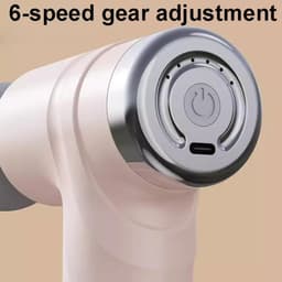 Draagbare Massage Gun - Spierontspanner Elektrisch - Spierherstel Bevorderen - 6 Snelheden 4 Opzetstukken — thumbnail 2