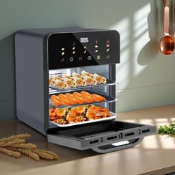 Airfryer Broodroosteroven - Heteluchtoven Multifunctioneel - Gerechten Bereiden - Dubbellaags Ontwerp - 28 x 31 x 34 cm - Roestvrij staal — thumbnail 1