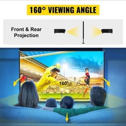 Beamer Scherm - Projector Screen - Projector Scherm - Projector Doek - Projector Scherm voor Beamer - Home Cinema Thuisbioscoop - Draagbare Beamer - Tripods — thumbnail 1