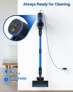 Draadloze Steelstofzuiger - Kruimelzuiger Handstofzuiger - Snel Huis Schoonmaken - 6-in-1 Veelzijdigheid - 500 Gram Bak - One Color — thumbnail 4