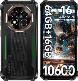 OUKITEL G6 Outdoor Smartphone, 10600mAh, 16GB+64GB, 16MP, IP68 Waterdicht, Android 16, OTG, Dual 4G — thumbnail 1