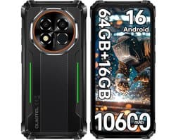 OUKITEL G6 Outdoor Smartphone, 10600mAh, 16GB+64GB, 16MP, IP68 Waterdicht, Android 16, OTG, Dual 4G