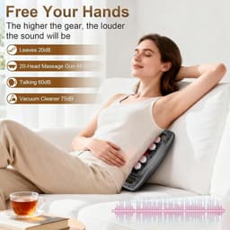 Massagepistool - Zwart - Ergonomisch Massageapparaat met 20 Koppen - Voor Spierherstel en Ontspanning — thumbnail 3