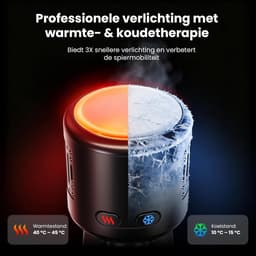 Massagepistool - Ijs Zwart - - Met Warmte & Koude Functie - Voor Spierpijnverlichting — thumbnail 5