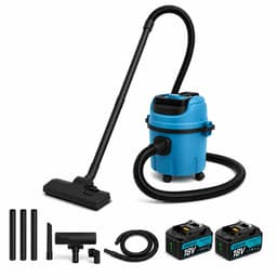 Alleszuiger Nat & Droog 18V – Compatibel met Makita LXT – 30 kPa – 10L – Bouwstofzuiger met 3 Opzetstukken — thumbnail 1