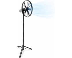 Caliber Draadloze ventilator met Standaard - Kantelbaar en Draaibaar - Fluisterstil en krachtig - 2 Standen - Inclusief LED Lamp - Accu niet meegeleverd - Werkt met PowerSnap Accu Platform (CPS-FAN)