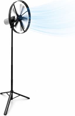 Caliber Draadloze ventilator met Standaard - Kantelbaar en Draaibaar - Fluisterstil en krachtig - 2 Standen - Inclusief LED Lamp - Accu niet meegeleverd - Werkt met PowerSnap Accu Platform (CPS-FAN) — thumbnail 1