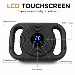 Massage Gun Fascia - Deep Tissue - 6 Koppen - 20 snelheidsniveau's - Zwart — thumbnail 3
