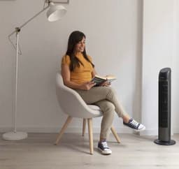 IMSA Ventilator van Toren met Afstandsbediening en Timer EnergySilence 8050 SkyLine Smart, 45 W, Hoogte 33 , Krachtige Ventilatie met 3 Snelheden en 3 Modi, Automatische Oscillatie van 70º, LED-scherm en Touchbediening — thumbnail 4