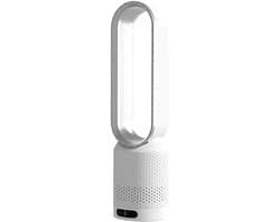 Ventilator - Torenventilator - Luchtkoeler - Zonder Afvoerslang - 8 Standen - Met Afstandsbediening - Met Timer - Wit - Zilver