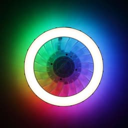 Plafondventilator - Met RGB Verlichting - LED 30W - 2700K-6500K - Dimbaar - Wit - Zeer stil — thumbnail 4