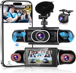 Dashcam - 2K en 1080P - 360 Graden Bescherming - Nachtzicht - Voor Auto — thumbnail 1