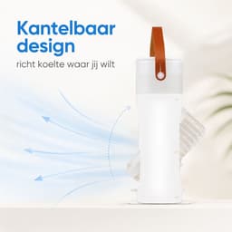 Lifetime Air Tafelventilator met Vernevelstand - Draagbare Bureau Ventilator met Water - USB-C Aansluiting - RBG LED Verlichting - Kantelbaar - Wit — thumbnail 4