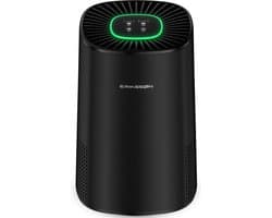 Erikssøn Luchtreiniger Pro Series Elite - Zwart - 240 m3/u - Vermindert Stof En Pollen - Hepa 14 Filter - Instelbare Ionisator - Air Purifier - Extra stil in slaapmode - Clean Air