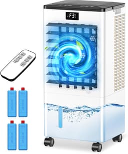 Mobiele Airco - Draagbare Koeler - Ruimte Koelen - Zonder Afvoer - 8 Liter Tank - Wit — thumbnail 1