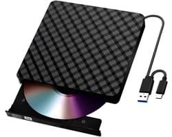 Externe Schijf - Media Writer - Data Overzetten - Snelle USB Koppeling - Compact Ontwerp - Zwart