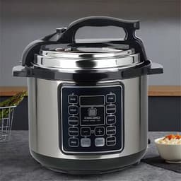 Elektrische Snelkookpan - Multicooker Stoofpan - Maaltijden Bereiden - 10-in-1 Functionaliteit - 6 Liter Capaciteit - RVS — thumbnail 2