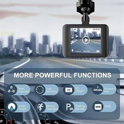 Dash Cam Auto - Autocamera Rijrecorder - Veilig Rijden - 170 Graden Groothoek - 27 Inch Scherm - Zwart — thumbnail 5
