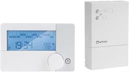 Draadloze Thermostaat - Weekklok Thermostaat - Verwarming Regelen - App Bediening - Vrijstaand - Wit — thumbnail 1