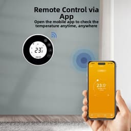 Slimme Thermostaat - Programmeerbare Regelaar - Energie Besparen - App Bediening - 11 x 10 x 6.8 cm - Wit — thumbnail 4