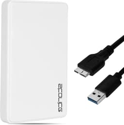 Externe harde schijf - Draagbare opslag - Snelle data back-up - Ultrasnelle USB 3.0 - 120 GB - Wit — thumbnail 1