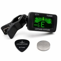Lintage Guitars GT-01 Stemapparaat – Gitaar Stemmer Tuner – Chromatisch – Clip-On – Gitaar, Basgitaar, Viool & Ukulele – Inclusief Batterij & Plectrum — thumbnail 5