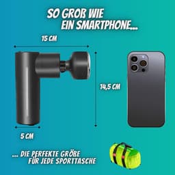SnelShoppen - Winch Warmte en Koude Massagepistool | Massage Gun met Warmte - Koud Functie (Zwart) voor Spierontspanning en Herstel — thumbnail 3