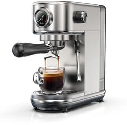 Brandistry - Semi-Automatische Espressomachine - Koffiezetapparaat - RVS - Instelbare Temperatuur - Onderhoudsvriendelijk — thumbnail 1
