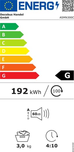 Mini Wasdroger - Compacte Afvoerdroger - 4kg - UV-Desinfectie - 6 Programma's - RVS Trommel - Kleine Ruimtes - 62x52x46cm - 850W — thumbnail 2
