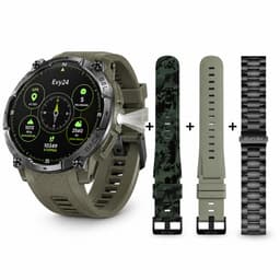 Evy24 GPS Smartwatch Amoled Pro - Sporthorloge Heren & Dames - Zelfstandige GPS/GNSS - Waterdicht - Belfunctie - Zaklamp - Kompas - Hoogtemeter - Barometer - 100+ Sportmodi - Outdoor - Groen — thumbnail 1