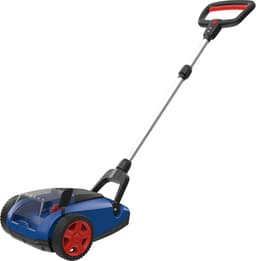 Accu Grasmaaier - Handmaaier - Kleine gazons maaien - Borstelloze motor - 21 cm snijbreedte - Blauw zwart rood — thumbnail 1