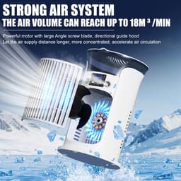 Mobiele airconditioning - mini-airconditioning - luchtkoeler, kleine airconditioning, draagbare airconditioner, wit [Energieklasse A+] — thumbnail 5