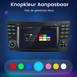 Cestovet Autoradio - Geschikt Voor Mercedes Benz CLS E-Class W211 W219 - 2GB+32GB, Draadloze CarPlay & Andriod Auto - GPS-navigatiesysteem Bluetooth Stuurwielbediening WiFi - 7-inch Touchscreen DSP RDS USB - Vezelverlengingskabel — thumbnail 3