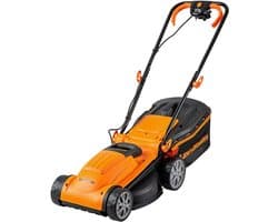 SnelShoppen - Elektrische Grasmaaier 1400W met 6 Hoogtes, 34 cm Snijbreedte, Ideaal voor Middelgrote Tuinen, 32 Liter Vangbak, Perfect voor Gras en Tu