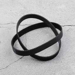 SnelShoppen - 2x Maaiertijdsgordel Rubber Zwart 3mm Stap 13mm Breed 103 Tanden 309mm Omtrek Gesloten Lussysteem Vervangingsgordel voor MacAllister MGT — thumbnail 4
