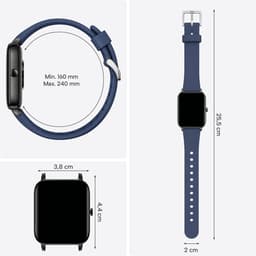 Smartwatch voor Dames en Heren - Stappenteller, Bloeddrukmeter en Hartslagmeter - Sporthorloge - Spatwaterdicht – Blauw - BREND BR-2223 — thumbnail 3