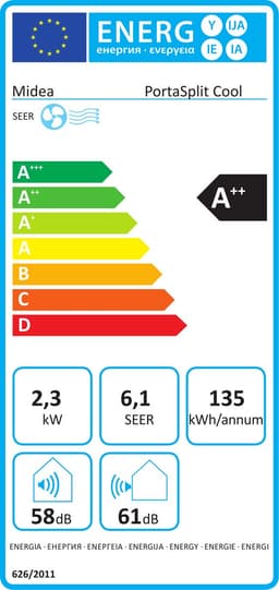 Midea PortaSplit Mobiele Split Airco - 8.000 BTU - Koelen - Met Wifi — thumbnail 2