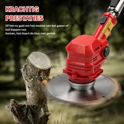 CRLYN® Grasmaaier Elektrisch - Grastrimmers met Accu - Rood — thumbnail 5