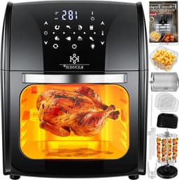 Airfryer XXL - Hete Lucht Oven - Gezond Koken - 9-in-1 Multifunctioneel - 5 Liter - Zwart — thumbnail 1