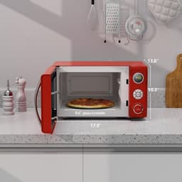 Magnetron - Oven Apparaat - Snel Opwarmen - Digitale Controle - 35 cm Diep - Rood — thumbnail 5