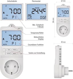 Slimme Slimme Thermostaat en Timer Stopcontact met App Bediening voor Verwarming en Koeling — thumbnail 5