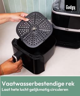 Heteluchtfriteuse met Zichtraam 5L - XXL Airfryer 1400W - Digitale Touchscreen — thumbnail 5