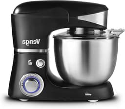 Standmixer Keukenmachine - Keukenapparaat Mixer - Deeg Kneden Bakken - Planetaire Beweging - 5 Liter Kom - Zwart — thumbnail 1