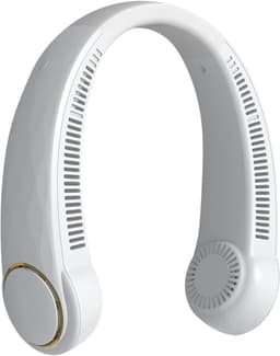 Draagbare nekventilator, 360° verstelbare ventilator zonder bladen met 4000mAh batterij, draagbare ventilator voor kantoor, thuis, op reis, buiten, 3 snelheden (A) — thumbnail 1