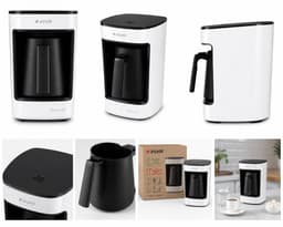 Arçelik TKM 3341 Telve-X Turkse koffiemachine - 5 kopjes - 580 W - Wit — thumbnail 2