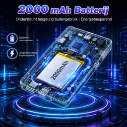 96GB MP3 Speler met Bluetooth en WiFi - Smart Muziekspeler met 4 Inch IPS Touchscreen - Spotify en Play Store Compatibel - 2000mAh Batterij - FM Radio - Voice Recorder - Inclusief Hoofdtelefoon - MP4 Video Speler — thumbnail 2