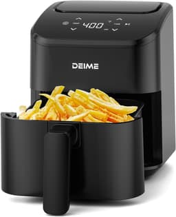 Airfryer 2,8 Liter – Mini Heteluchtfriteuse – 4-in-1 Bakken Braden Opwarmen – Stil – Antiaanbaklaag – 900W Zwart — thumbnail 1