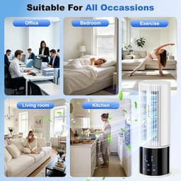 Luchtkoeler Aircooler 6-in-1 - Draagbare Ventilator met Mistfunctie - Timer - 3 Snelheden - Oscillatie — thumbnail 5